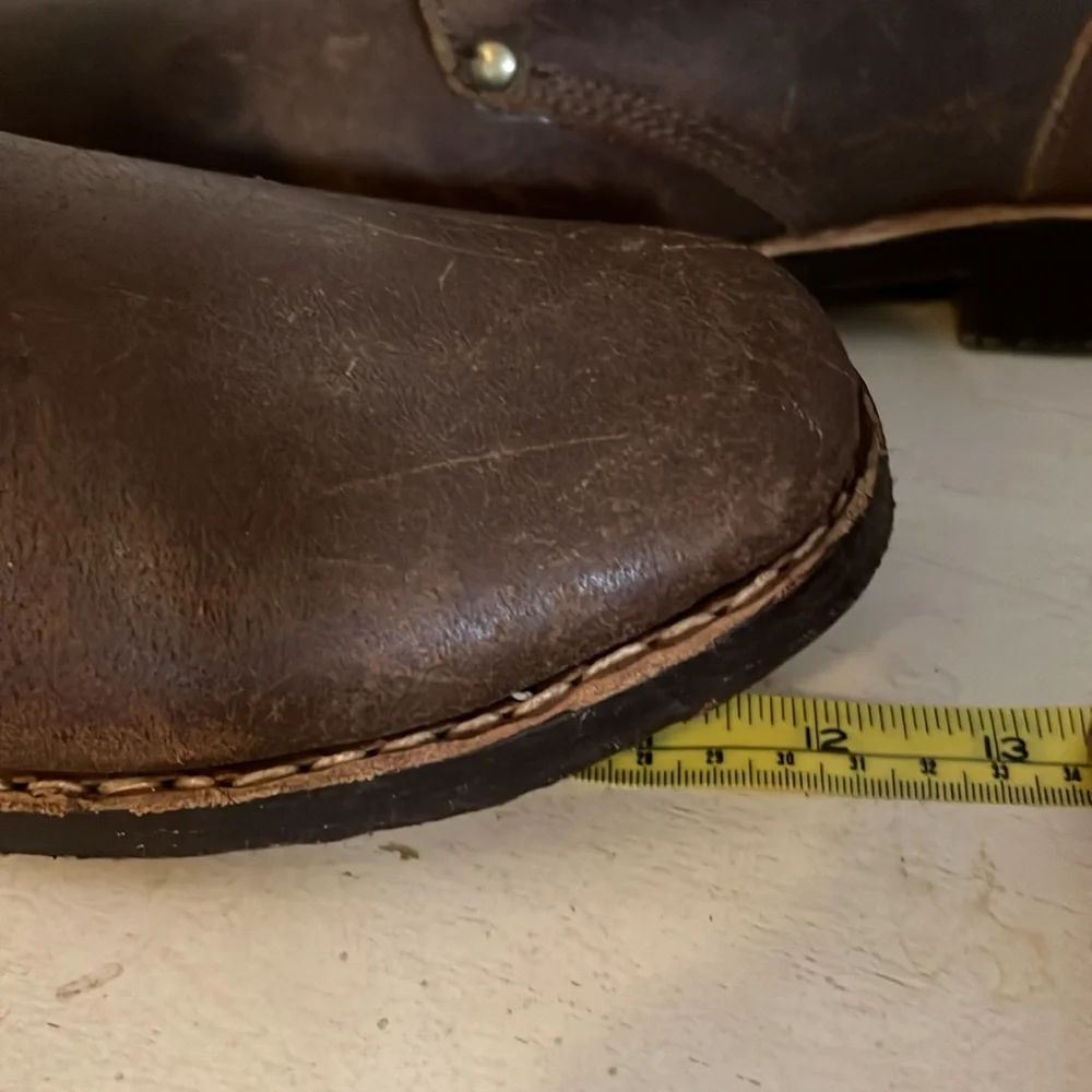 RARE Handmade Hobnail climbing or work boots size 14 brown leather